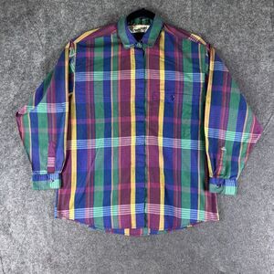Diane Von Furstenberg Multicolor Plaid Button Down Shirt